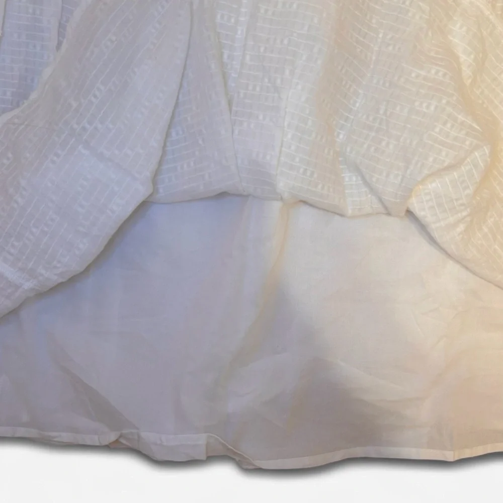 Eloquii NWT White Sundress Ruffle Sleeves Smocked - Picture 4 of 6